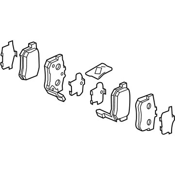 Acura 43022-SV4-A23 Rear Brake Pad Set (9Clp-1