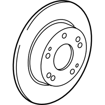 Honda 42510-SZT-G53 Disk, Rear Brake