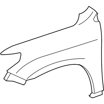 Lexus 53801-60D80 Fender Sub-Assembly, Front