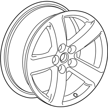 GM 9598210 Wheel Rim-19X8.5J 45Mm Outside 120X5Xm14 Bellcrank