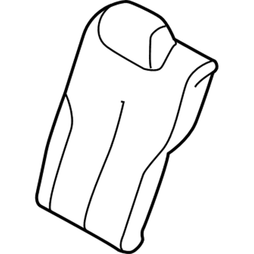 BMW 52-20-7-352-619 Cover Backrest, Leather, Left