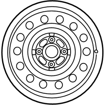 Toyota 42611-1A141 Wheel, Steel