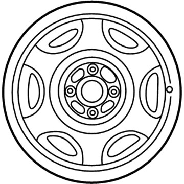 Toyota 42611-01140 Wheel, Steel