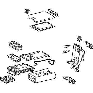 Lexus 72830-30G50-B4 Rear Seat Armrest Assembly, Center