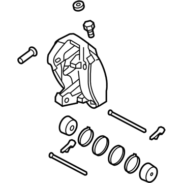 Hyundai 58311-D2A00 Caliper Kit-Rear Brake, RH