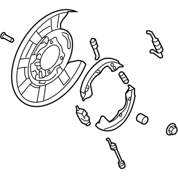 Hyundai 58270-D2000 Brake Assembly-Parking Rear, RH