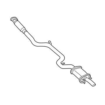 GM 10408315 Exhaust Muffler Assembly (W/ Exhaust Pipe & Tail Pipe