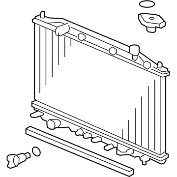 Honda 19010-5J0-A01 Radiator (Denso)