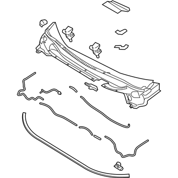 Kia 861501W000 Cover Assembly-Cowl Top