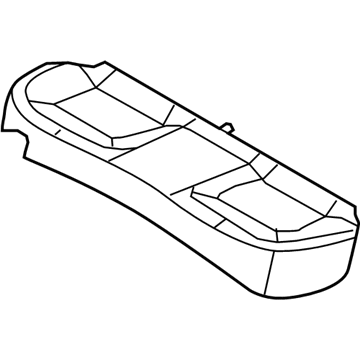 Kia 891603W000EAN Rear Seat Cushion Cover