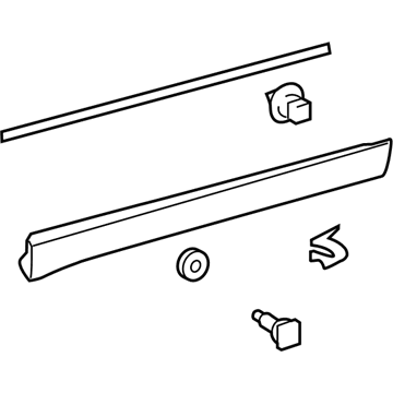 Toyota 75071-0E081-A0 MOULDING Sub-Assembly, F