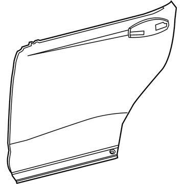 Lexus 67113-48080 Panel, Rear Door, Outside