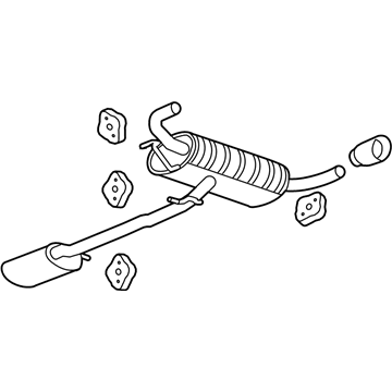 GM 22837449 Muffler & Pipe