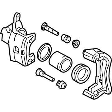 Nissan 41001-4Z300 CALIPER Assembly-Front RH, W/O Pads Or SHIMS