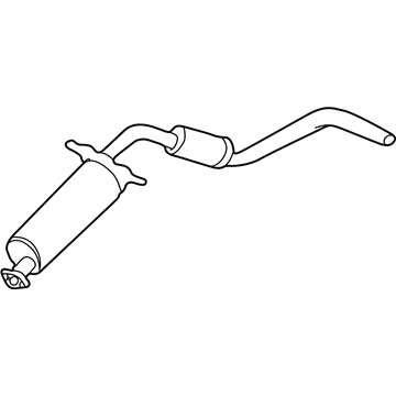 Nissan 20100-8Z400 Exhaust, Main Muffler Assembly