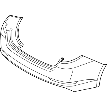 Kia 866114U000 Rear Bumper Cover