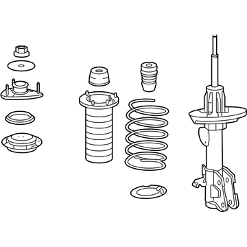 Acura 51601-SZN-A02 Shock Absorber Assembly, Right Front