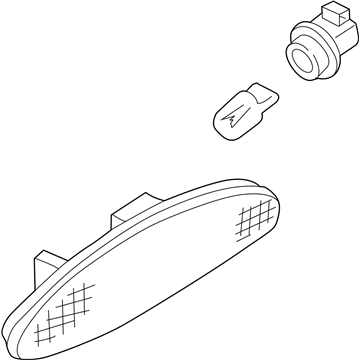 Nissan 26185-2Y910 Lamp Assembly-Side Marker, LH