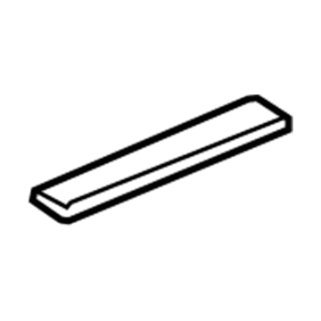 Honda 84202-SZA-A01ZB Garnish Assy., R. FR. Side (Outer) *NH167L* (GRAPHITE BLACK)