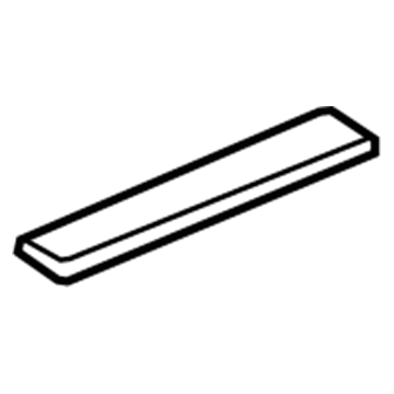 Honda 84212-SZA-A01ZB Garnish Assy., R. RR. Side (Outer) *NH167L* (GRAPHITE BLACK)