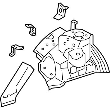 Honda 60750-T1W-305ZZ Housing Comp L, FR Damper