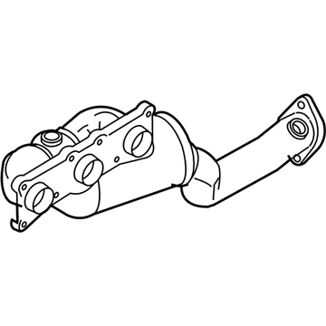 BMW 18-40-7-556-792 Exchange. Exhaust Manifold With Catalyst