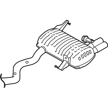 BMW 18-30-7-566-942 Rear Muffler