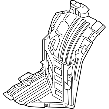 Nissan 63844-CD000 Protector-Front Fender, Front RH