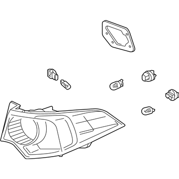 Acura 33500-TL0-A01 Taillight Assembly, Passenger Side