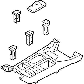 Kia 846501U500BB8 Cover Assembly-Console U