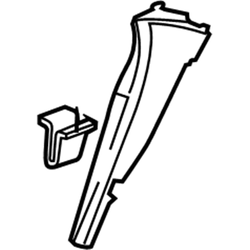 GM 15258436 Panel Asm-Body Lock Pillar Trim *Light Cashmere