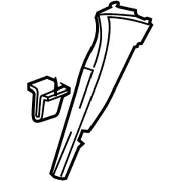 GM 10352492 Panel Asm-Body Lock Pillar Trim *Pewter R