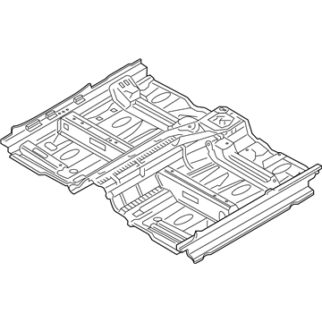 Hyundai 65100-D3500 Panel Assembly-Floor, Ctr