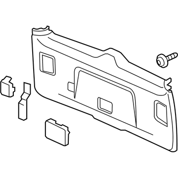 Honda 84431-SZA-A11ZA Lining Assy., Tailgate *B167L*(Power Tailgate) (BALTIC BLUE)
