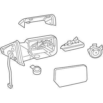 Ford BL1Z-17683-CAPTM Mirror Assembly