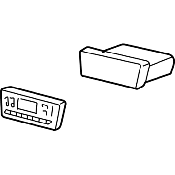 Ford 6W4Z-19980-B Dash Control Unit