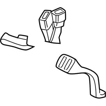 GM 88950697 Driver Seat Belt Kit (Buckle Side) *Gray