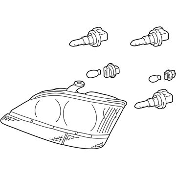 Lexus 81150-48080 Headlamp Assembly, Left