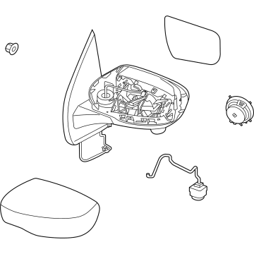 Nissan 96301-9BU2A MIRROR ASSY-OUTSIDE, RH