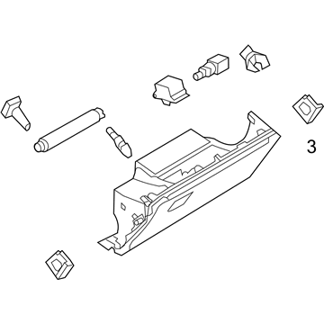 Nissan 68102-1LA0A Panel-Instrument LOWR, Assist