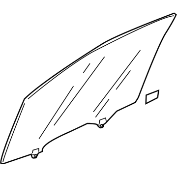 Honda 73300-TM8-A10 Glass Assy., R. Door (Green)(Agc)