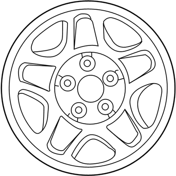 Ford F67Z1015JA Wheel, Steel