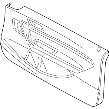 BMW 51-41-7-325-485 Door Lining Vynil Front Left