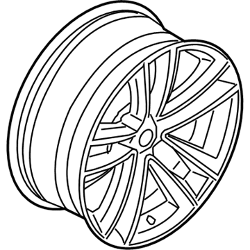 BMW 36-11-6-887-591 DISK WHEEL, LIGHT ALLOY, IN