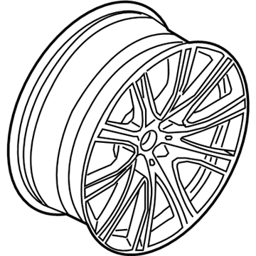 BMW 36-11-8-099-627 LIGHT ALLOY RIM FERRICGREY