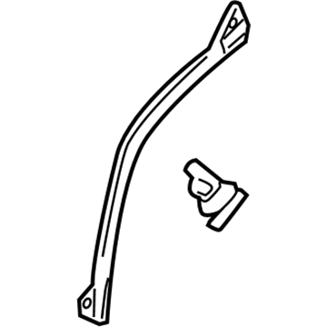 Lexus 67888-60020 WEATHERSTRIP, Rear Door