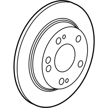 Honda 42510-TRT-A00 Disk, Rear (17", 10T)