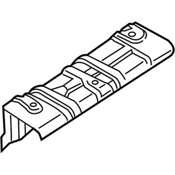 Nissan 74772-3SG0A INSULATOR-Heat, Trunk Floor