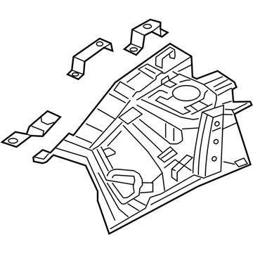Hyundai 64510-A5003 Panel Assembly-Fender Apron, LH