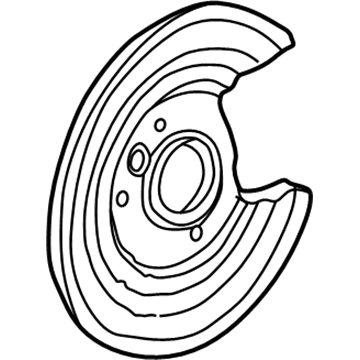 Honda 43253-SDR-A00 Splash Guard, Right Rear